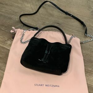 Stuart Weitzman Elegant Black Shoulder Bag
